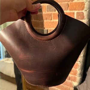 Portland Leather Dark Brown Handbag